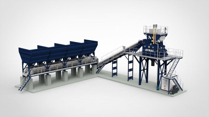 AYFIX100 STATIONARY CONCRETE BATCHING PLANT