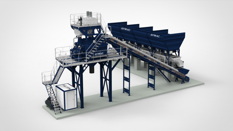 AYFIX120 STATIONARY CONCRETE BATCHING PLANT