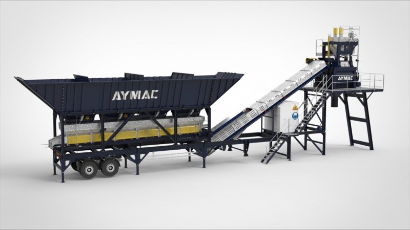 AYMOB120 MOBILE CONCRETE BATCHING PLANT
